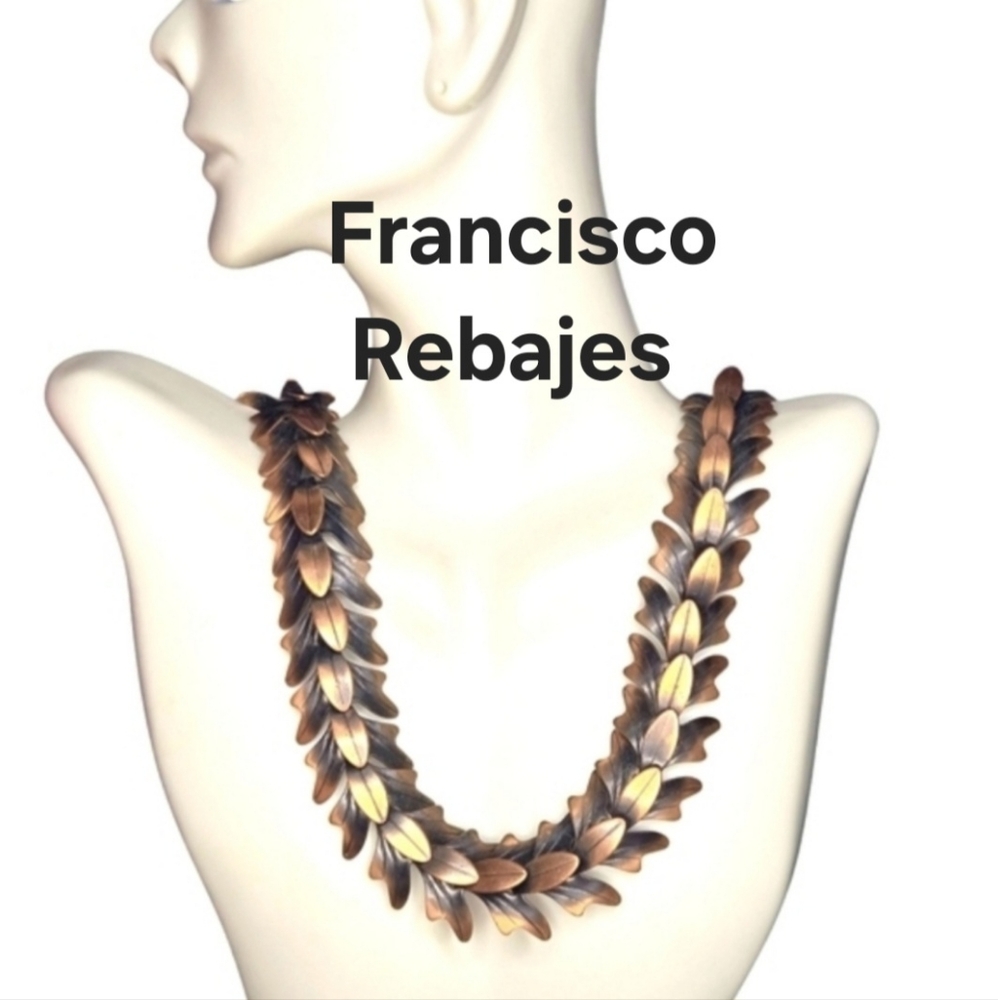 Vtg Francisco Rebajes Copper Necklace